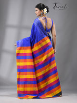 Azure Radiance Bishnupuri katan silk back