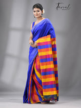 Azure Radiance Bishnupuri katan silk left