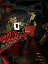 BLACK WITH RED & GOLDEN ZARI MATKA SILK TRADITIONAL HANDWOVEN JAMDANI SAREE