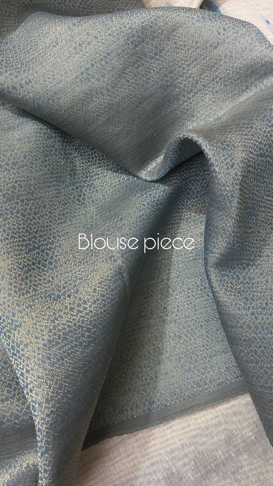 Cream with blue border pure cotton handloom saree