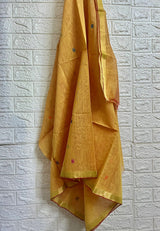 Golden yellow paithani kurti & dupatta set - Tamal Boutique