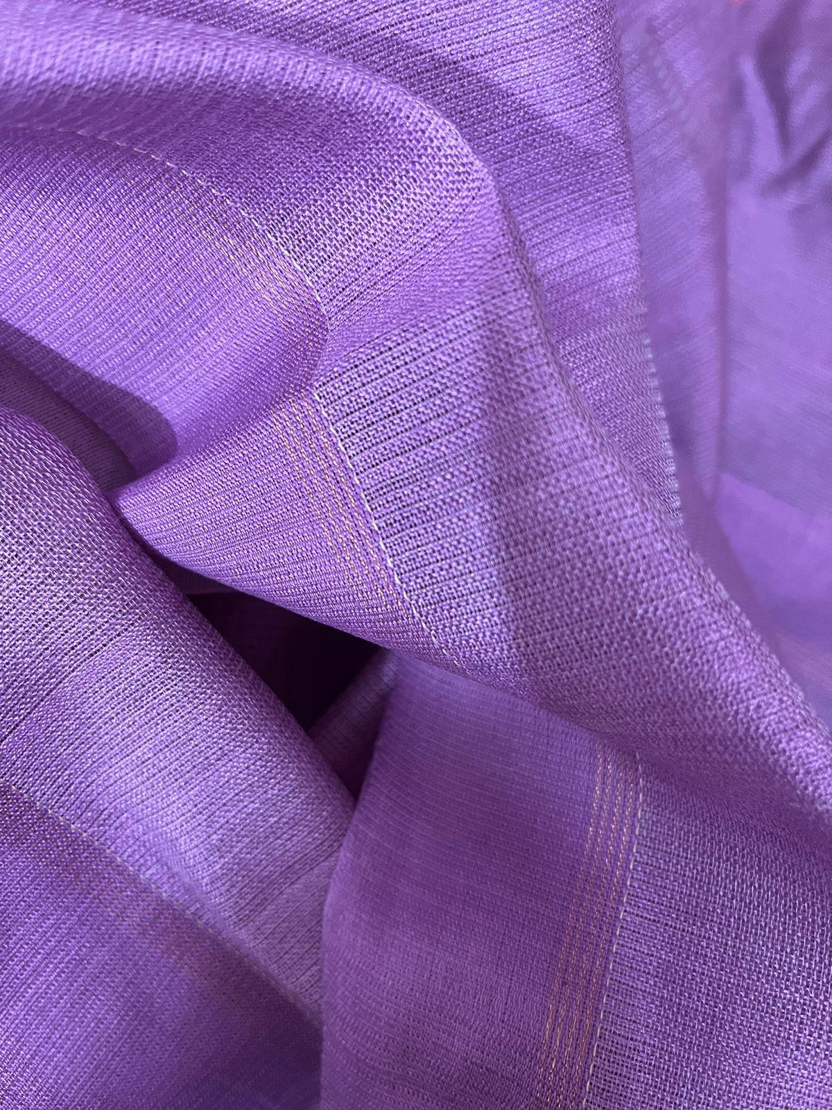 Light Lavender with multi colour allover floral handwoven muslin silk jamdani saree
