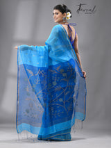 Blue silk Linen - Tamal Boutique