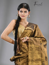 Golden Colour Tissue Handloom Saree