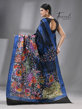 Aquatic Fantasy Batik Silk Saree - Tamal Boutique