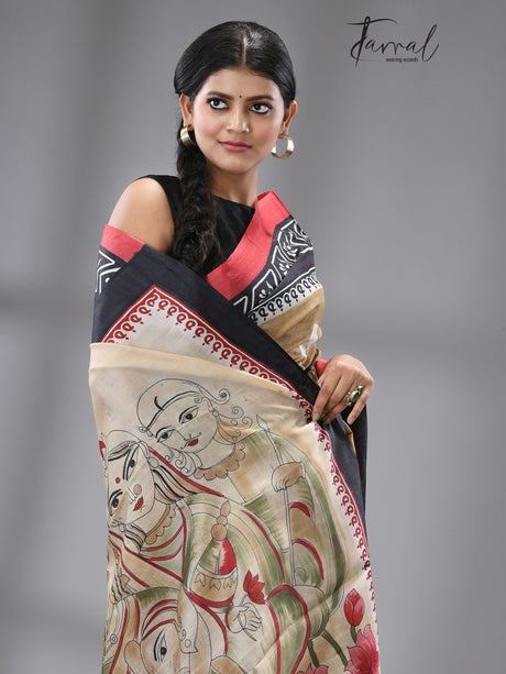 Pattachitra Majesty pure silk saree