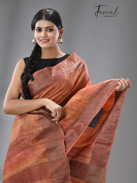 Zari Tussar Lavanya handloom silk saree