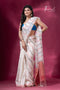 Linen handwoven Jamdani saree collection