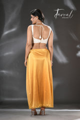 Golden Yellow Lycra Stretchable Petticoat