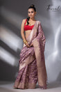 Zari Glow cotton handloom jacquard jamdani saree